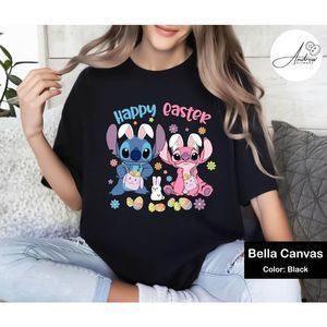 Disney Stitch Easter Shirt Stitch And Angle Easter T Shirt